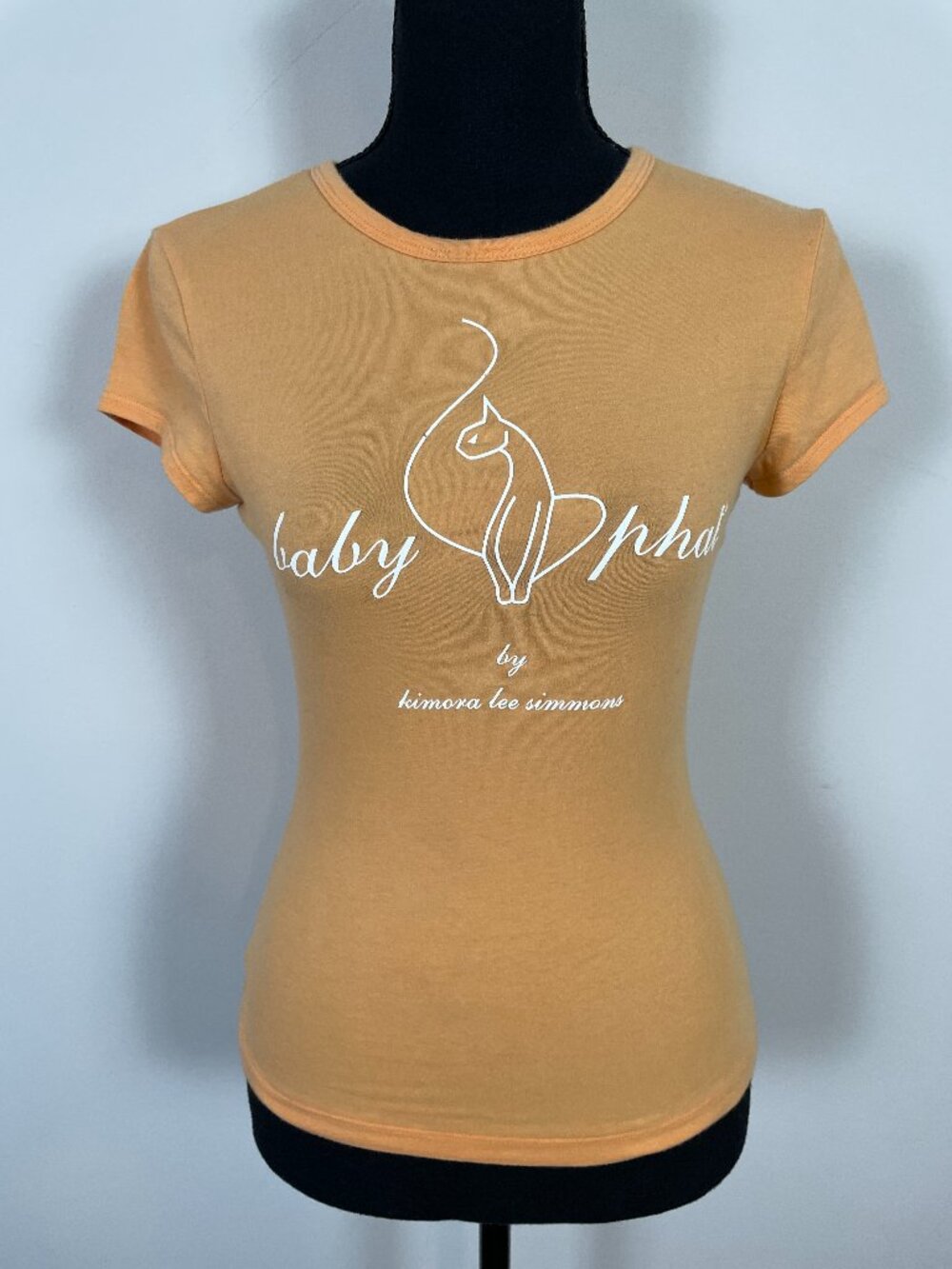 Baby Phat Cat Logo Fitted Tee — Made in USA, M